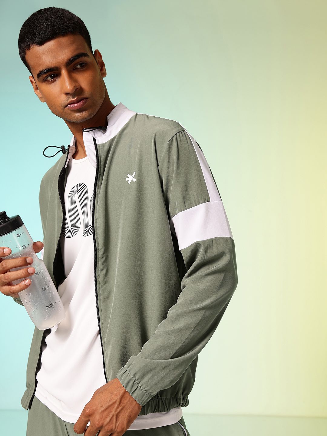 HRX by Hrithik Roshan Colourblocked Rapid Dry Running Tracksuit-picture-37