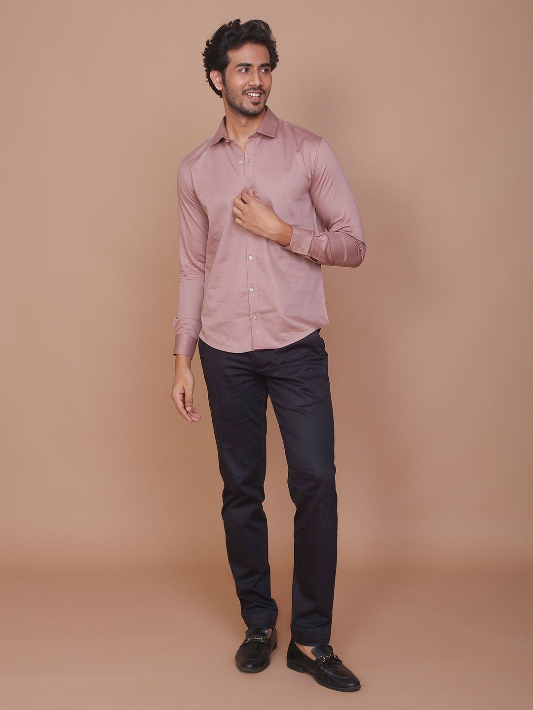 RAVINIK Men Slim Fit Opaque Casual Shirt-picture-15