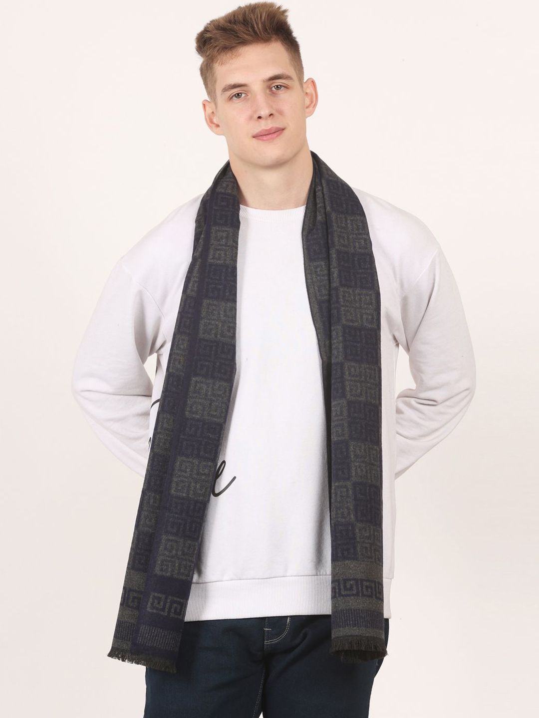 Cazzano Men Patterned Acrylic Mufflers-picture-26