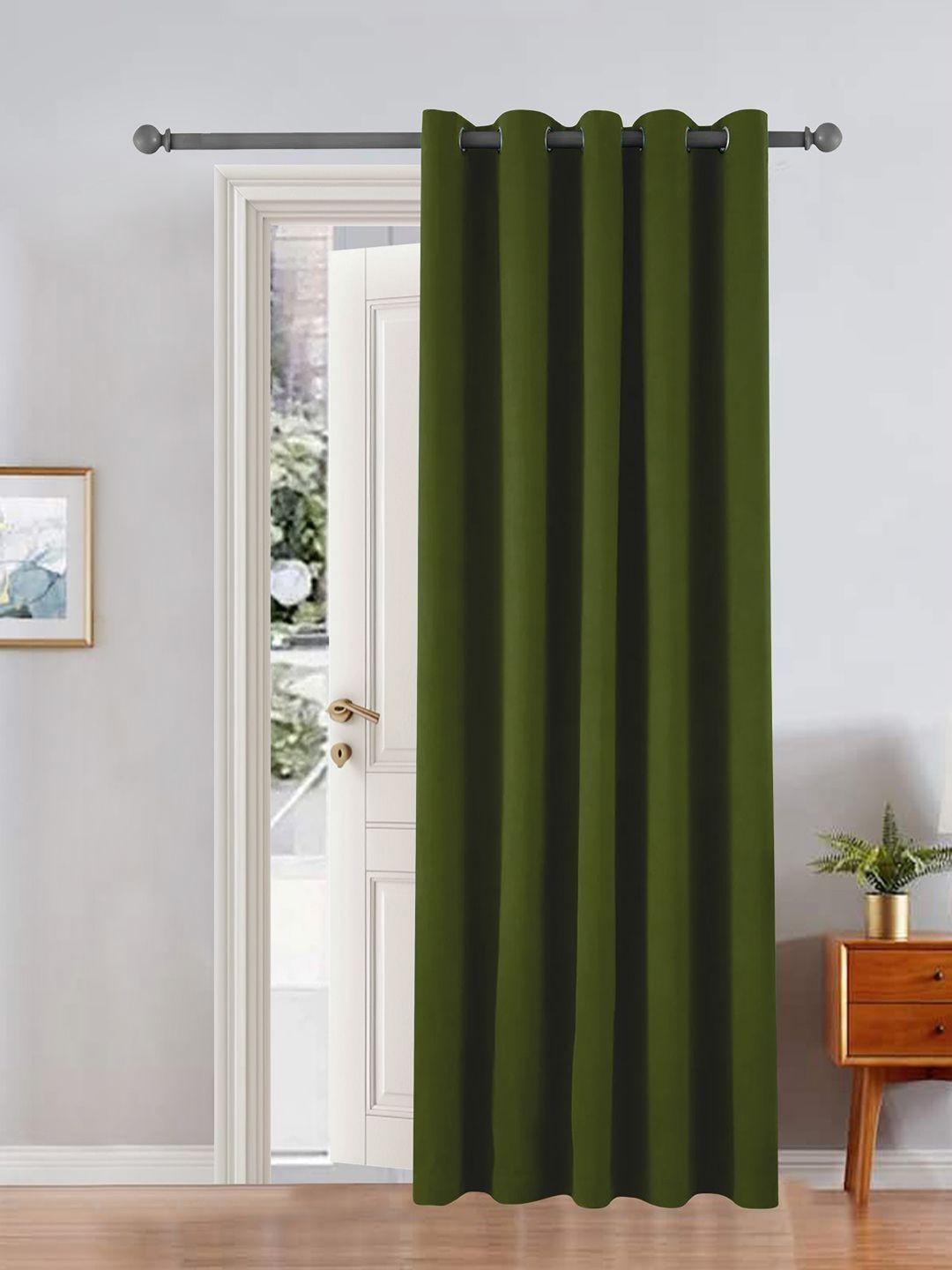 THE CONVERSION Green Room Darkening Long Door Curtain-image-7
