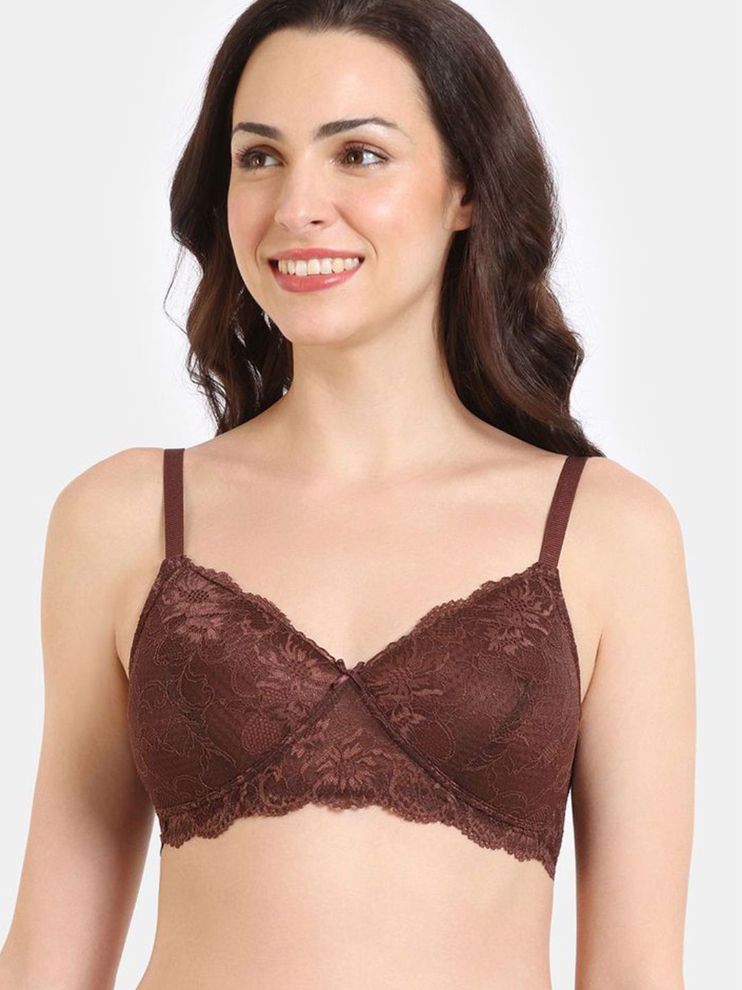 Zivame Floral Medium Coverage Lightly Padded T-shirt Bra
