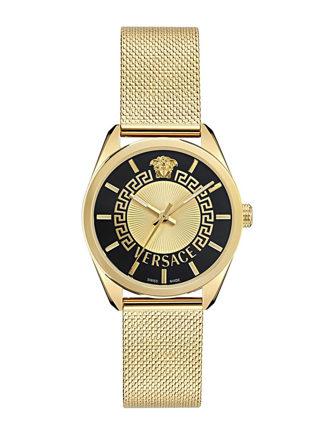 Versace Women New V-Circle Stainless Steel Bracelet Style Straps Analogue Watch VE8A00424-picture-1