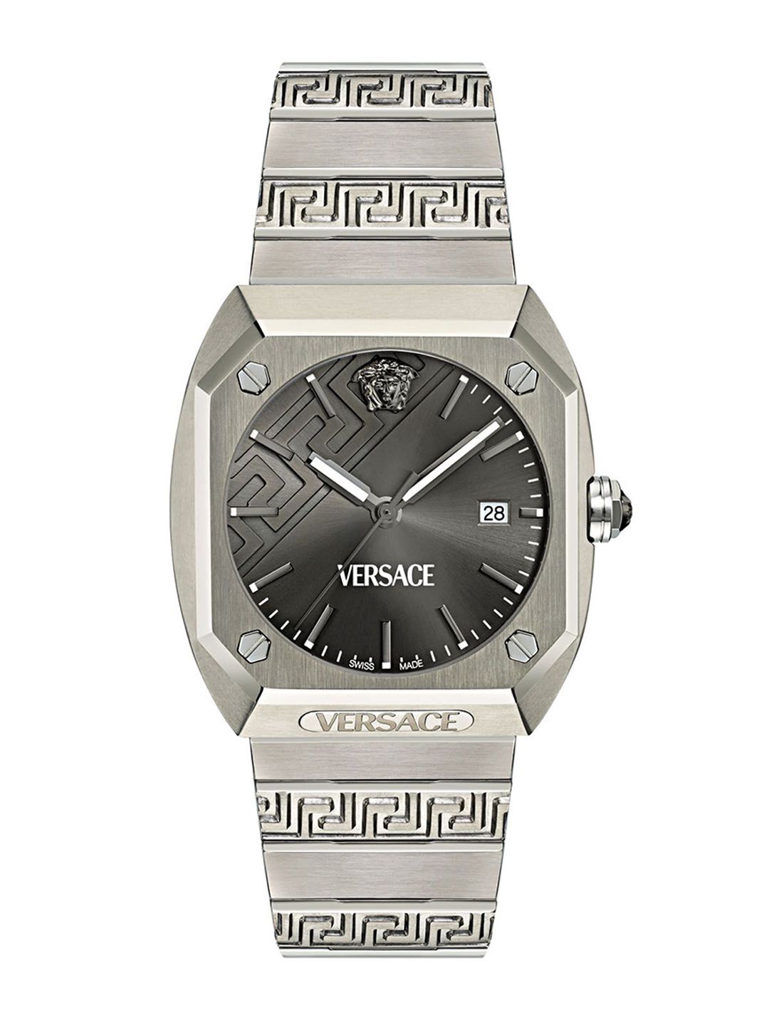 Versace Men Titanium Embellished Dial Analogue Watch VE8F00524-image-15