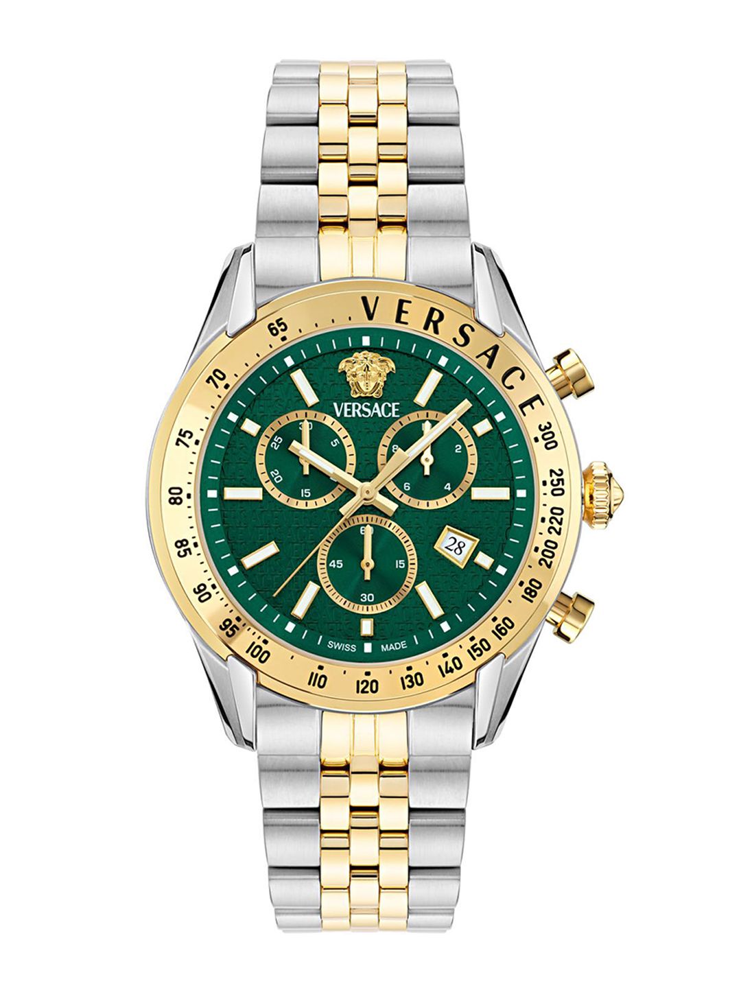 Versace Men Embellished Dial & Stainless Steel Straps Analogue Watch VE8R00524-image-40