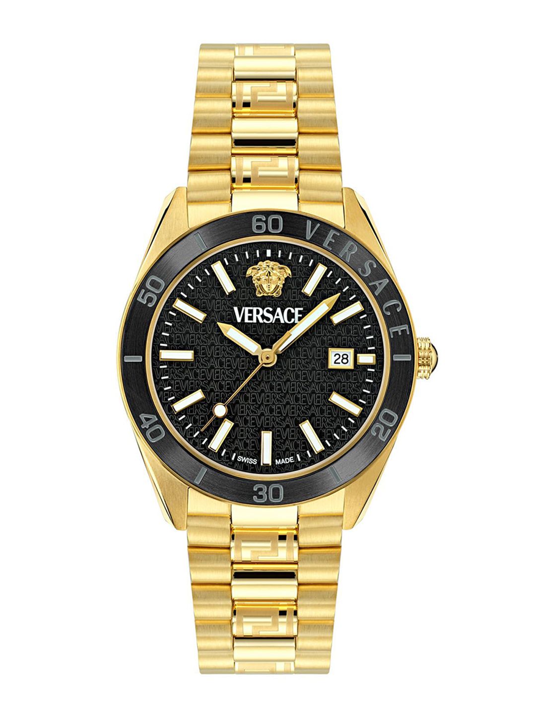 Versace Men Dial & Stainless Steel Bracelet Style Straps Analogue Watch VE8E00624-image-19
