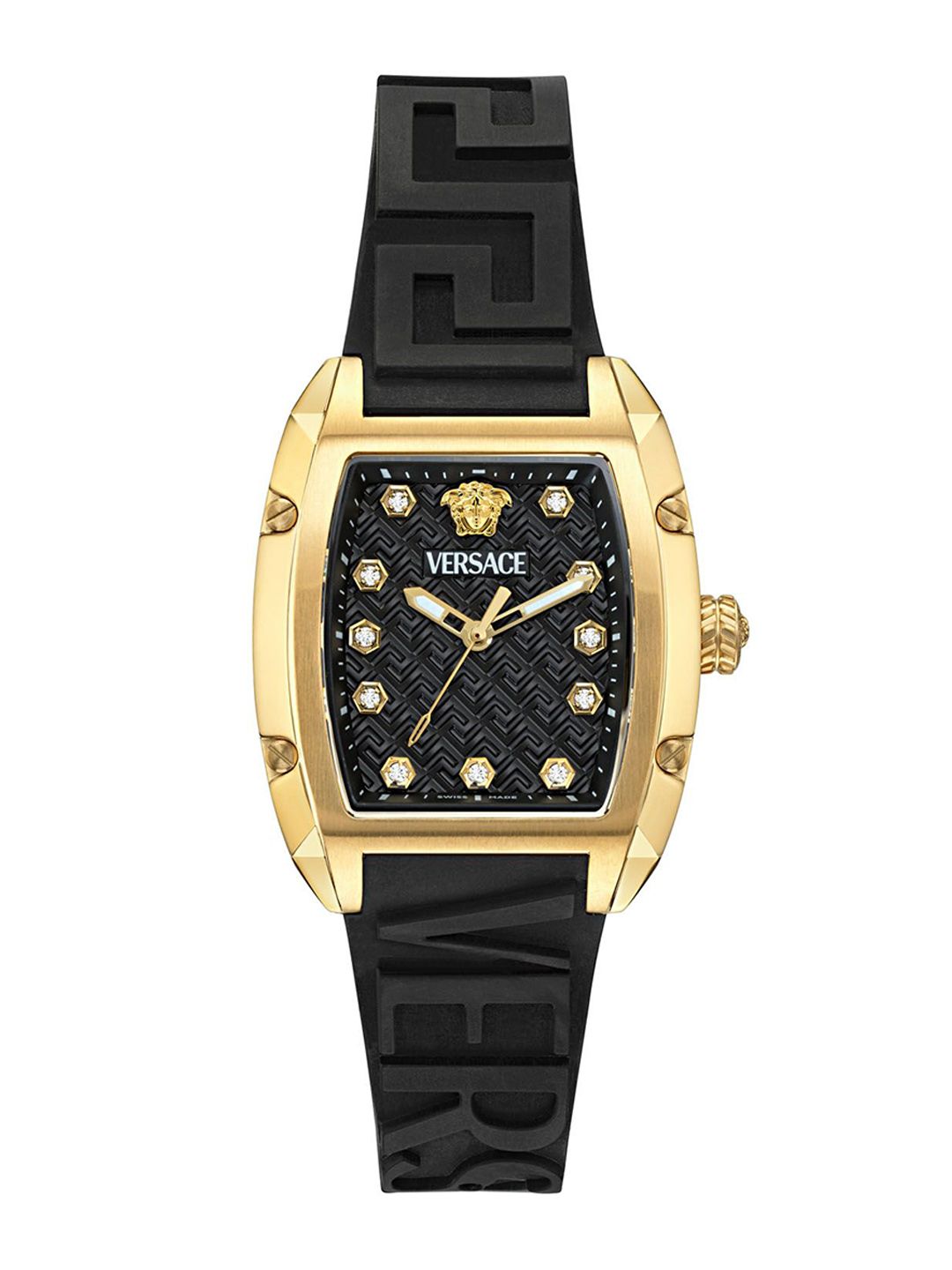 Versace Women Embellished Rectangular Dial Bracelet Style Straps Analogue Watch VE8K00324-image-2