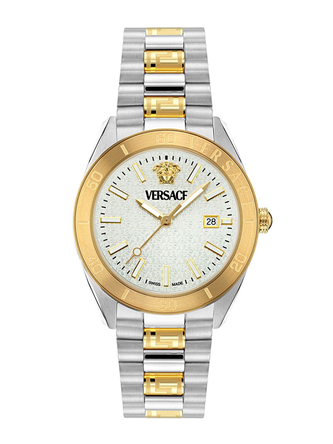 Versace Men Dial & Stainless Steel Bracelet Style Straps Analogue Watch-VE8E00424-image-35