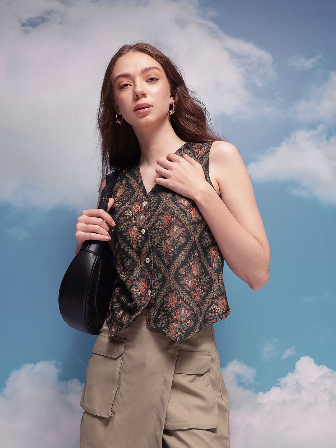 CORSICA Indie Floral Printed Vest