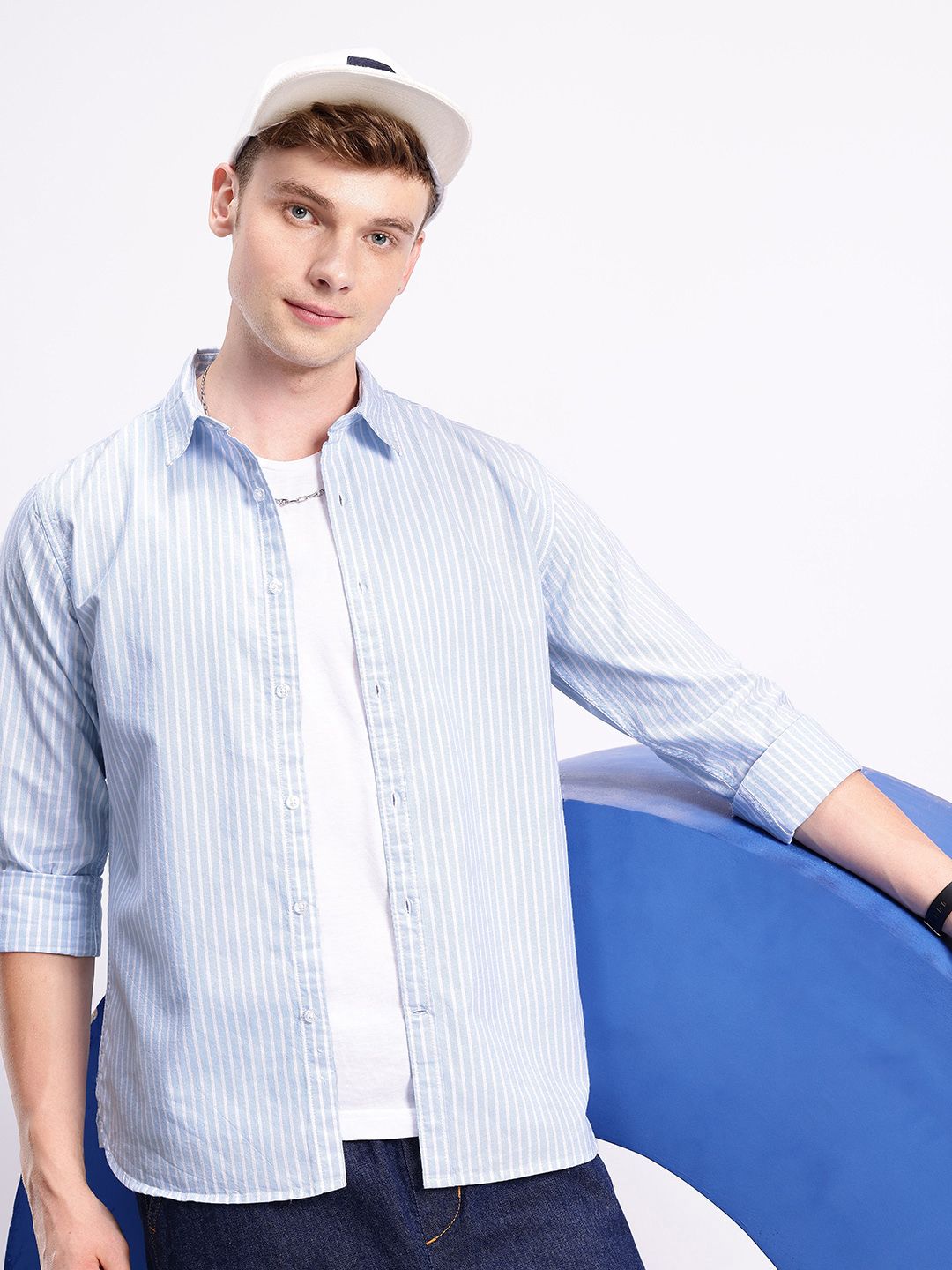 Aeropostale Striped Pure Cotton Casual Shirt-picture-21