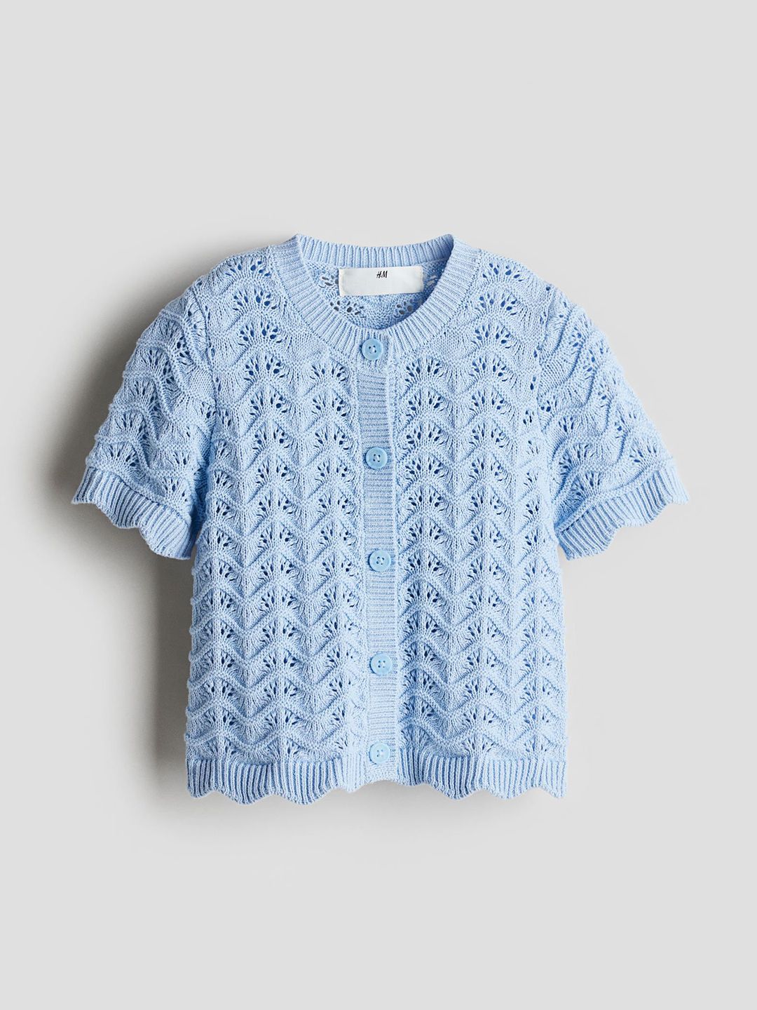 H&M Pattern-Knit Cotton Top-picture-12