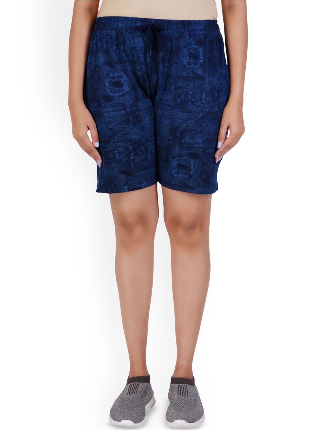 GUIDE Women Cotton Printed Regular Fit Shorts-picture-36