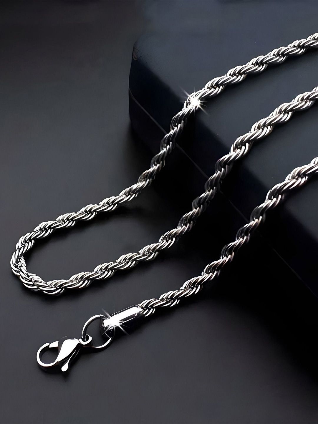 Minprice Men Silver-Plated Chain-image-17