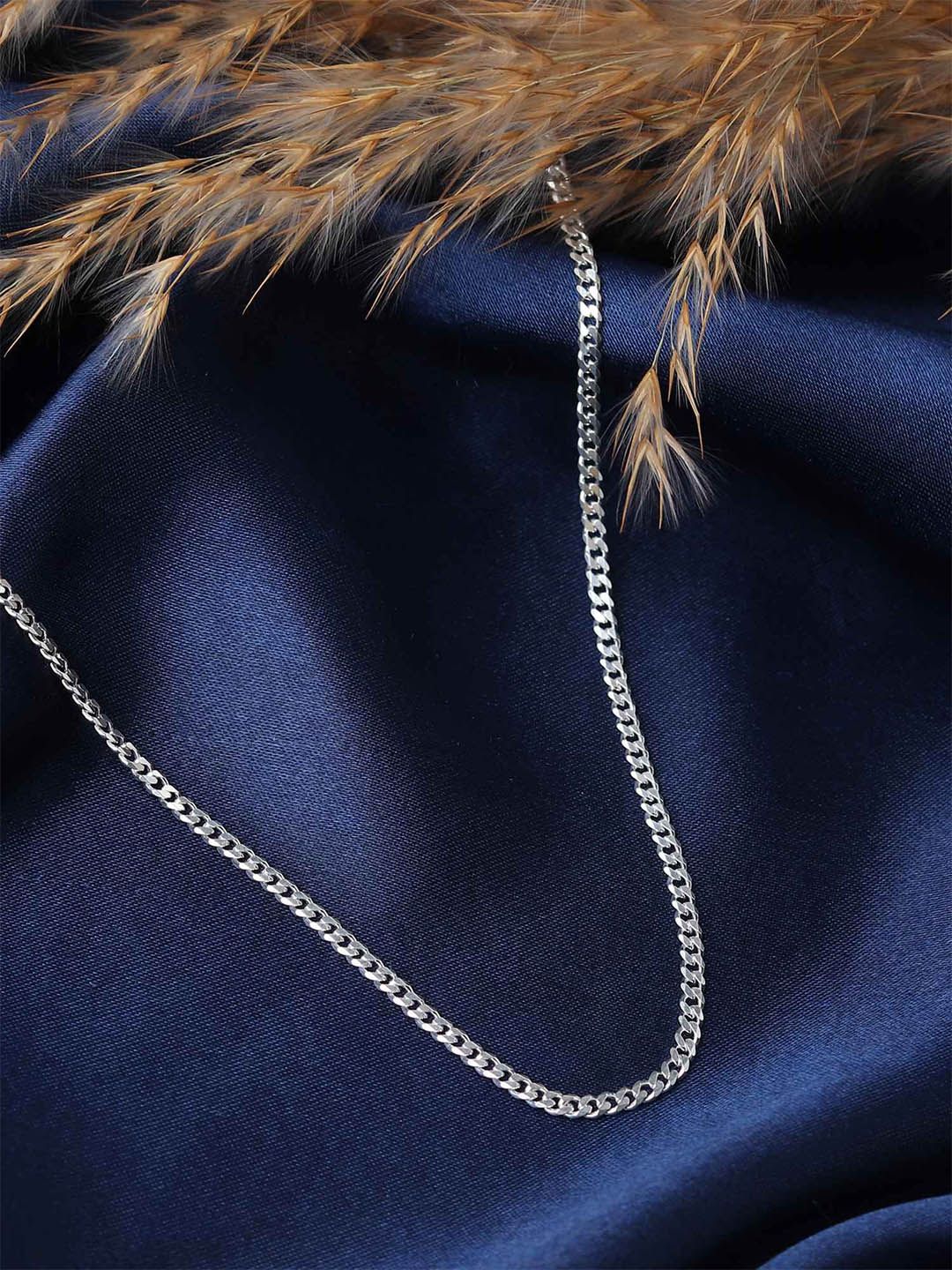 AKSHAT SAPPHIRE Men 92.5 Sterling Silver Chain-image-31