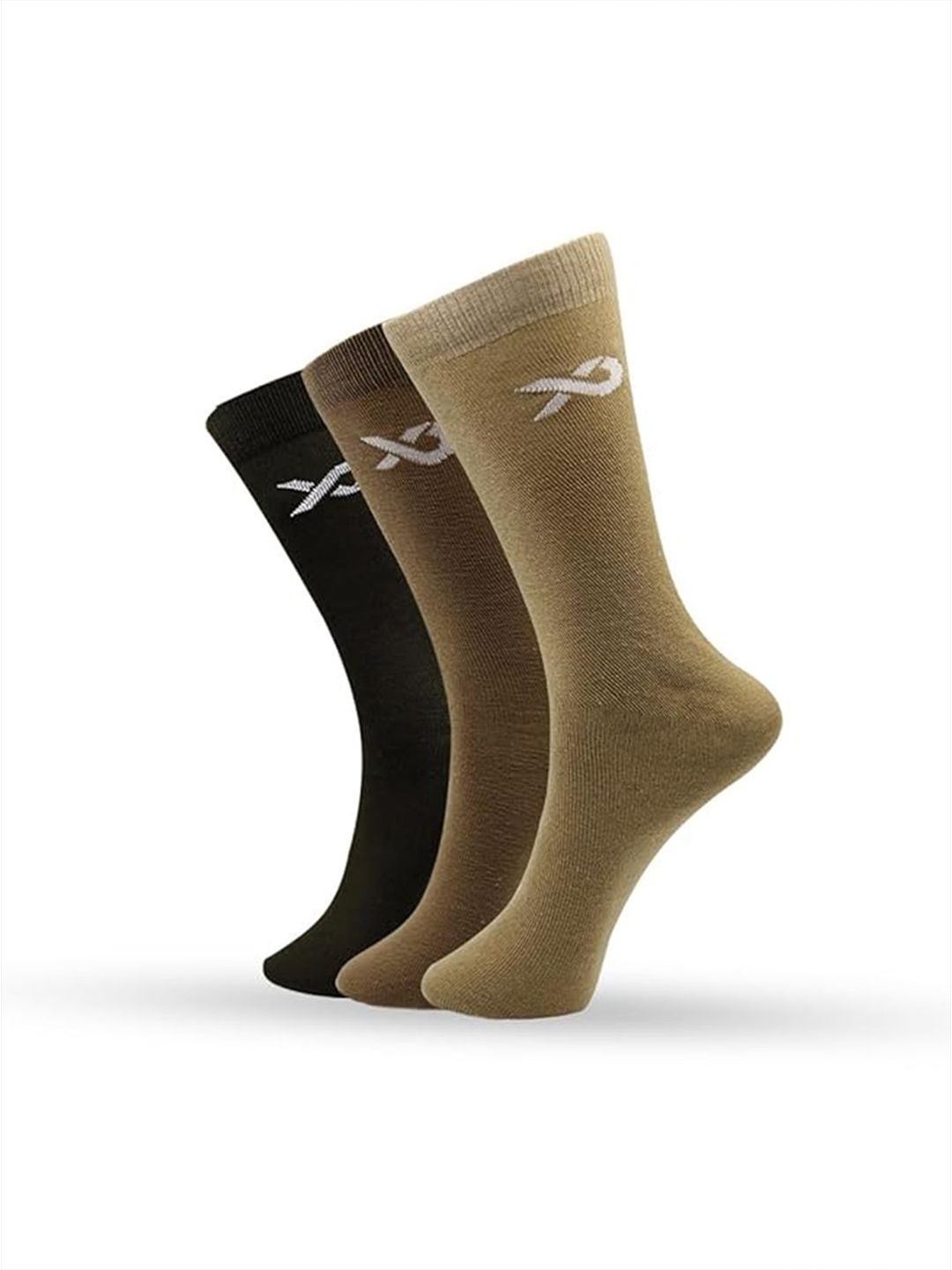 Xjarvis Men Pack Of 3 Printed Super Soft & Odour-Free Breathable Cotton Calf-Length Socks-picture-14