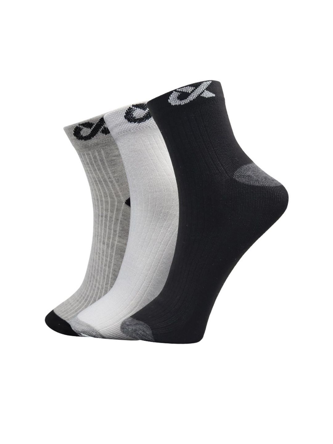 Xjarvis Unisex Pack Of 3 Assorted Ankle-Length Socks-picture-28