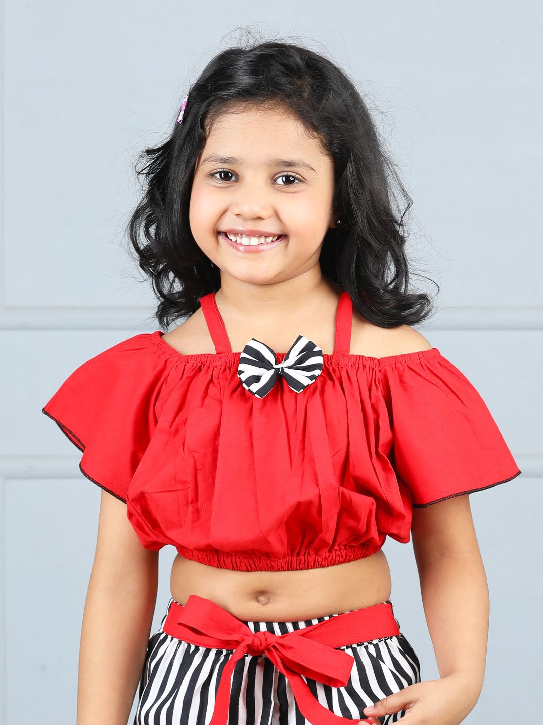 Cutiekins Girls Pure Cotton Bardot Crop Top-picture-26