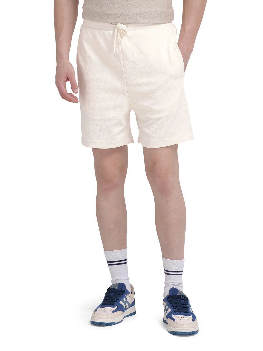 RARE RABBIT Men Mid-Rise Regular Fit Cotton Shorts-picture-12
