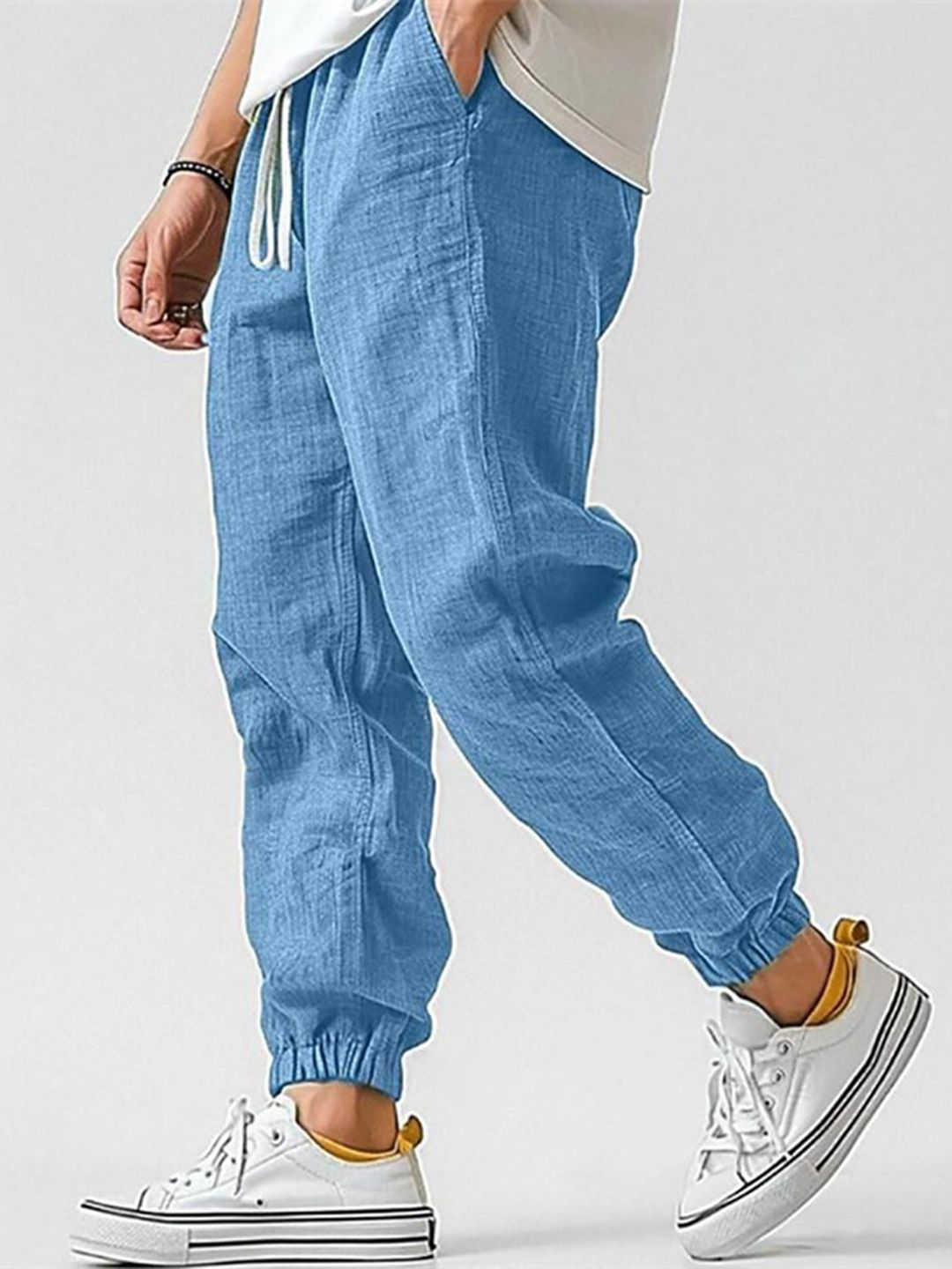 StyleCast x Revolte Men Easy Wash Regular Fit Mid-Rise Cotton Jogger-picture-31