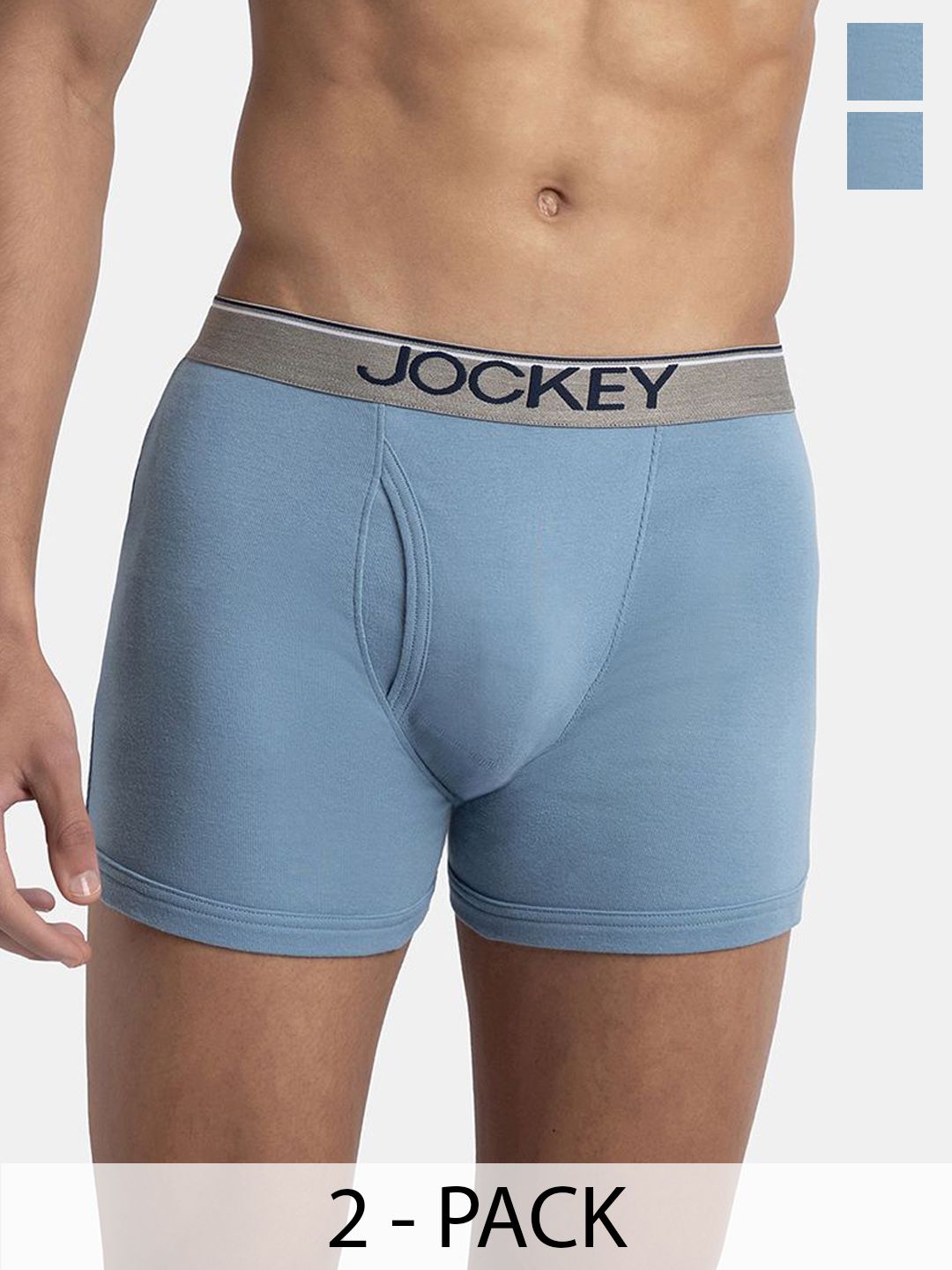 Jockey Pack Of 2 Combed Cotton Short Trunks 8009-0205-BUSHD-picture-20