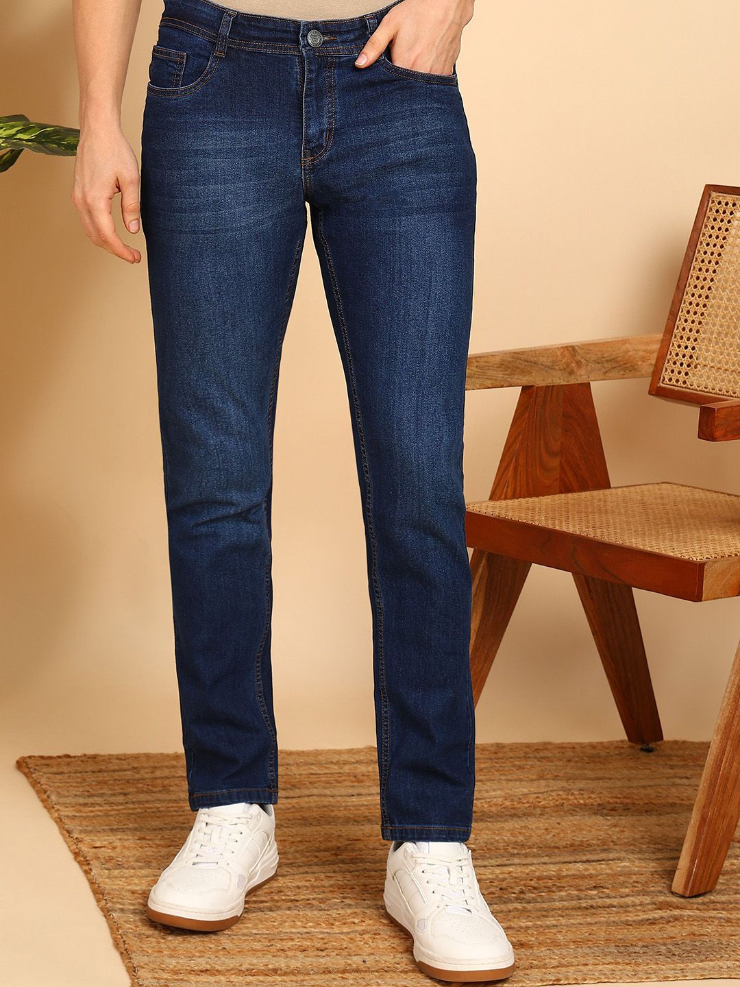 AFLASH Men Mid-Rise Stretchable Jeans-picture-11