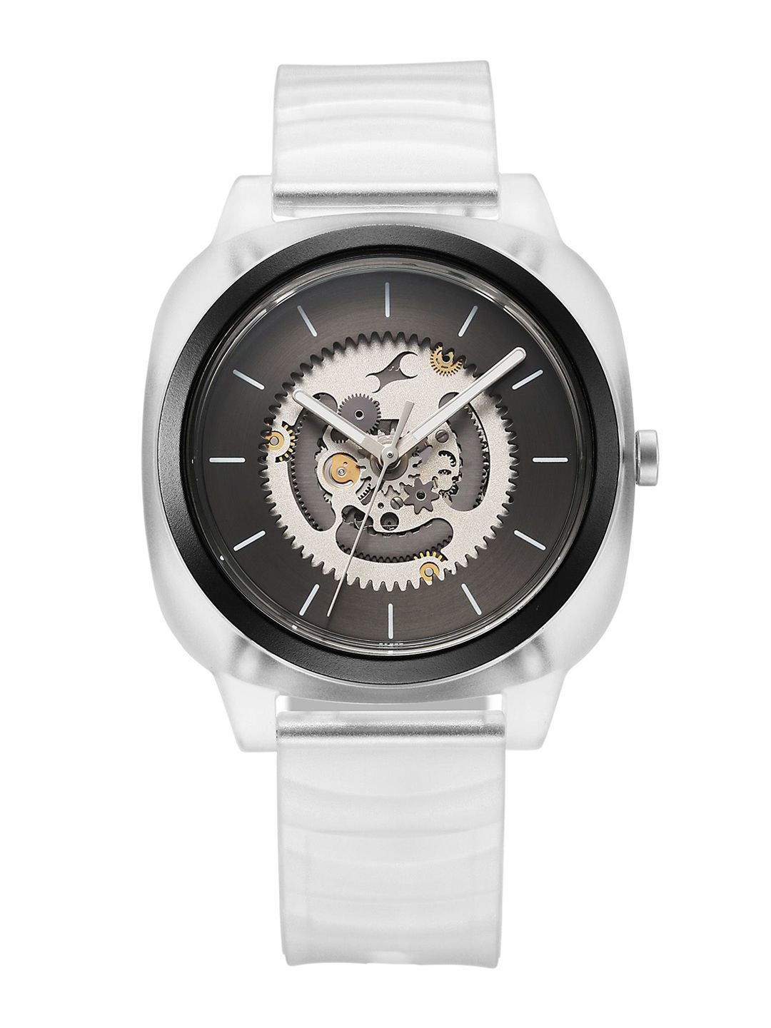 Fastrack Unisex Bare Hype Transparent Quartz Anthacite Dial Analogue Watch 3312PP06-image-19