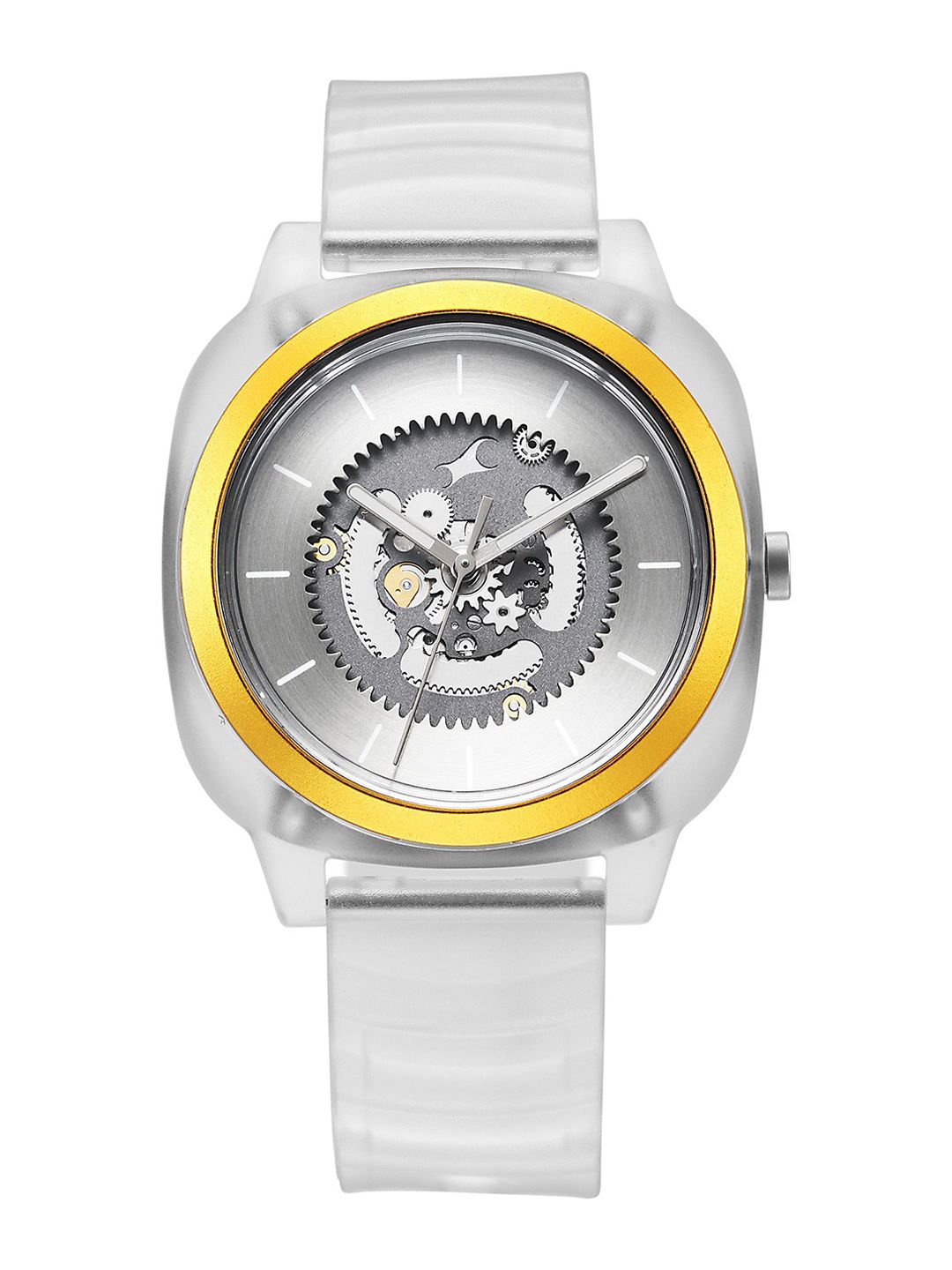 Fastrack Unisex Bare Hype Transparent Quartz Aluminium Dial Quartz Analogue Watch 3312PP01-image-3