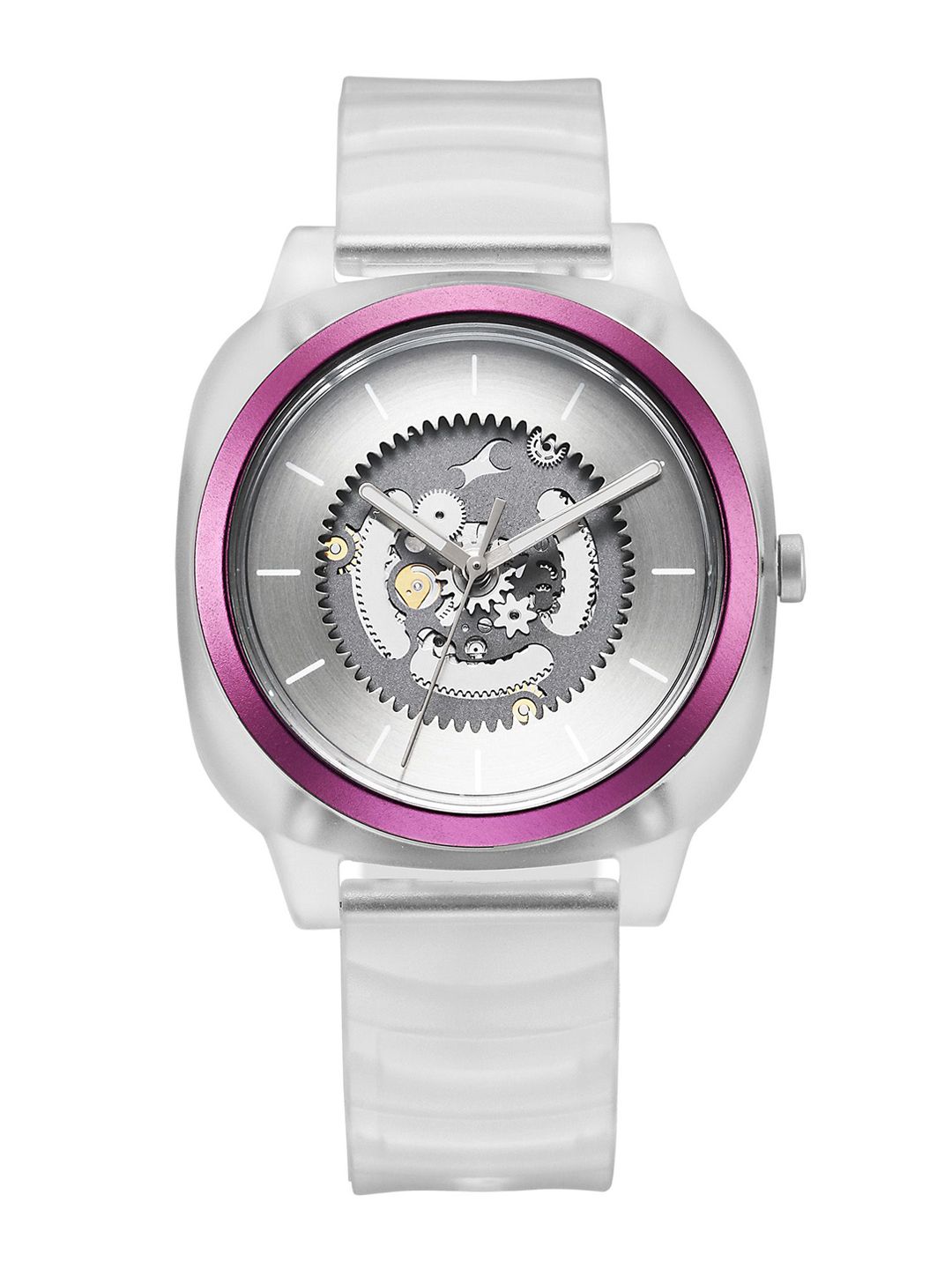 Fastrack Unisex BARE Hype Transparent Quartz Aluminium Dial Analogue Watch 3312PP05-image-3