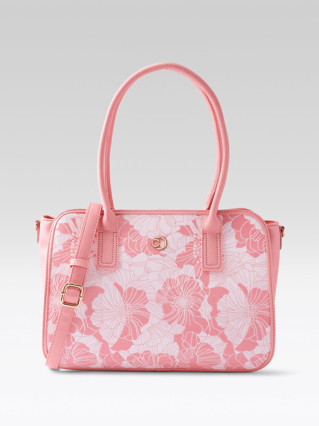 Caprese Floral Printed Structured Shoulder Bag-picture-21