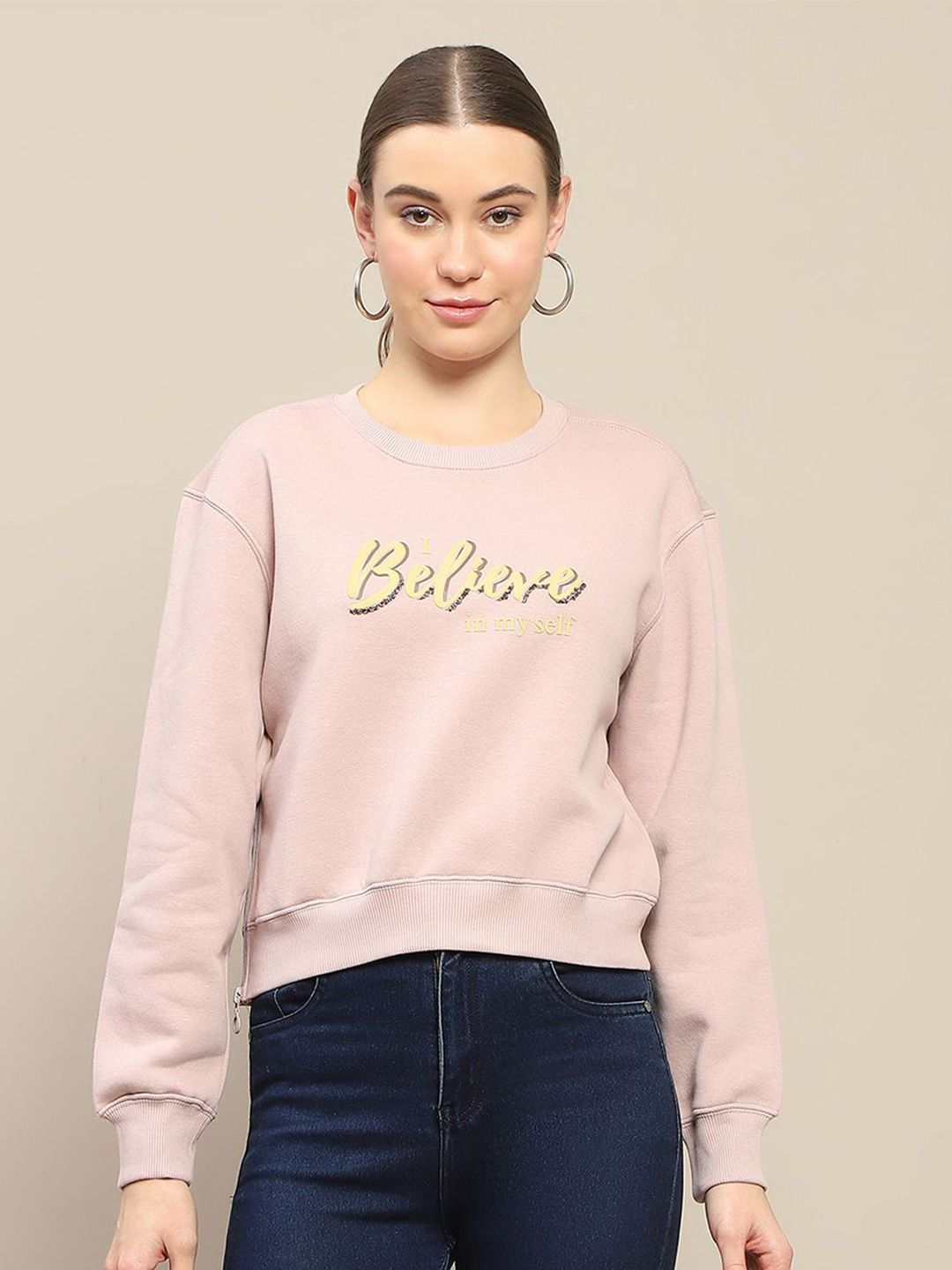 Madame Women Embroidered Pullover Sweatshirt-picture-16