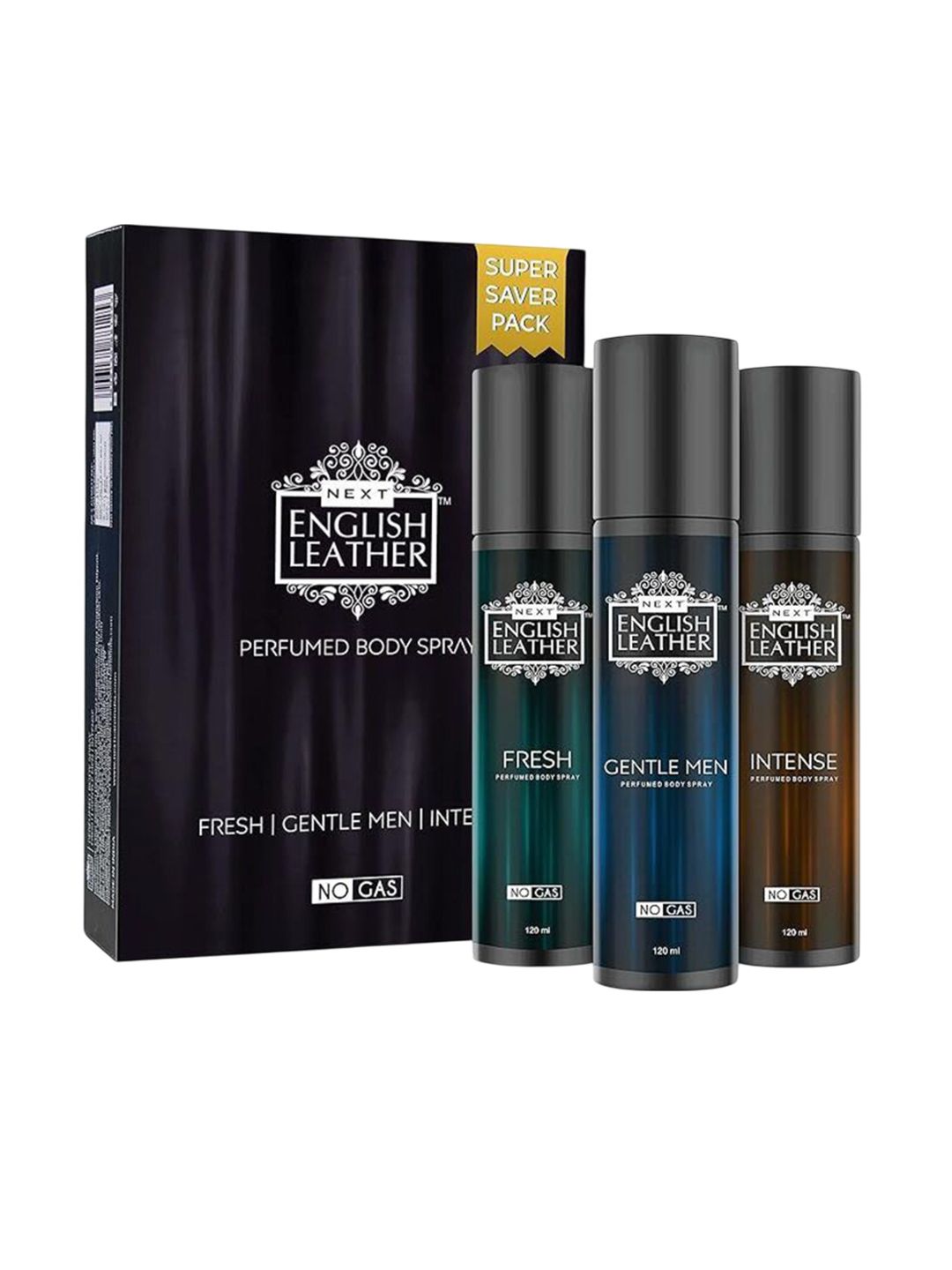 NEXT CARE Set Of 3 Fresh Gentle Men & Intense Perfumed Body Spray - 120 ml Each-picture-47