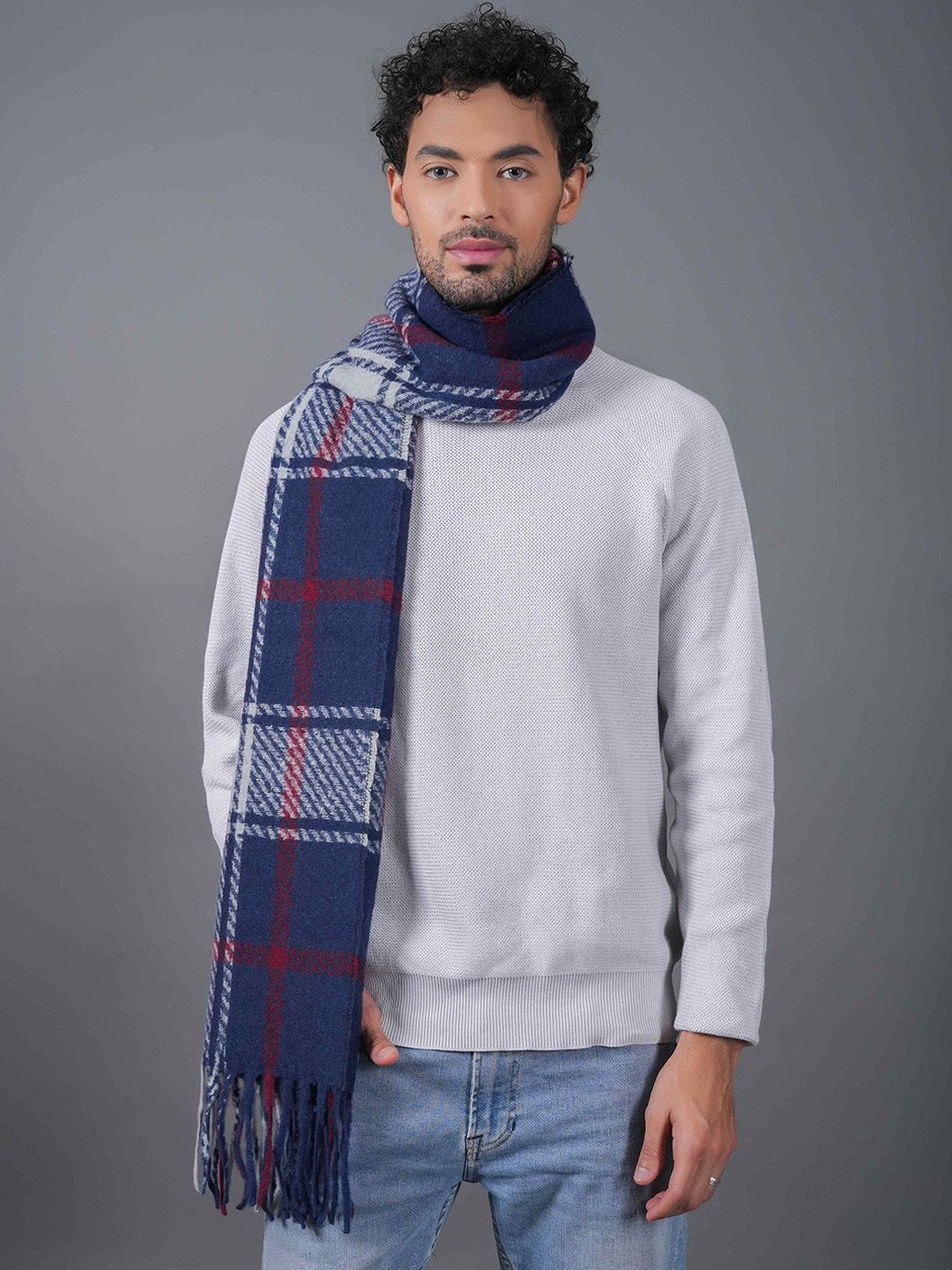 Tossido Unisex Checked Acrylic Mufflers-picture-26