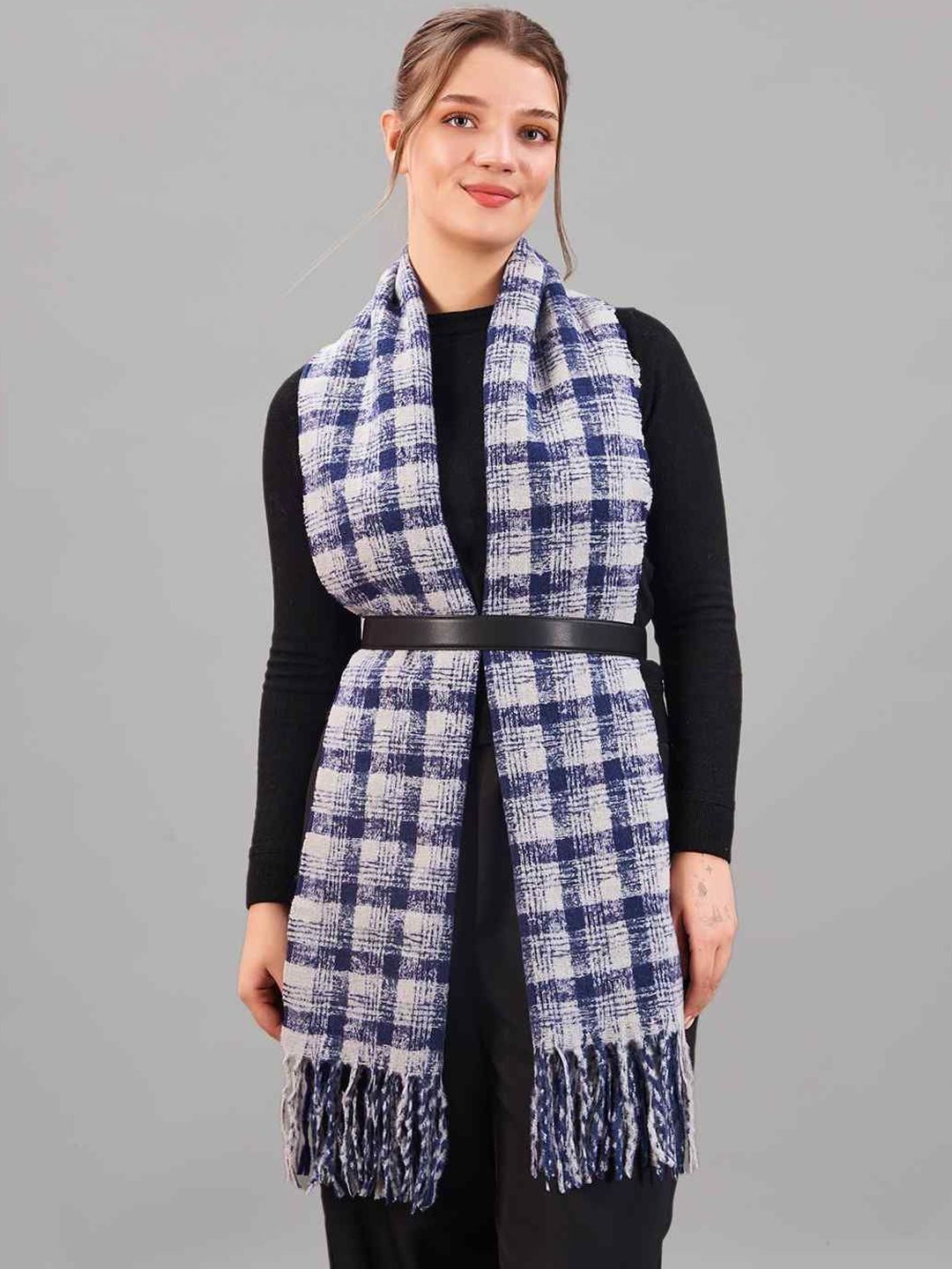 Tossido Unisex Checked Acrylic Mufflers-picture-31