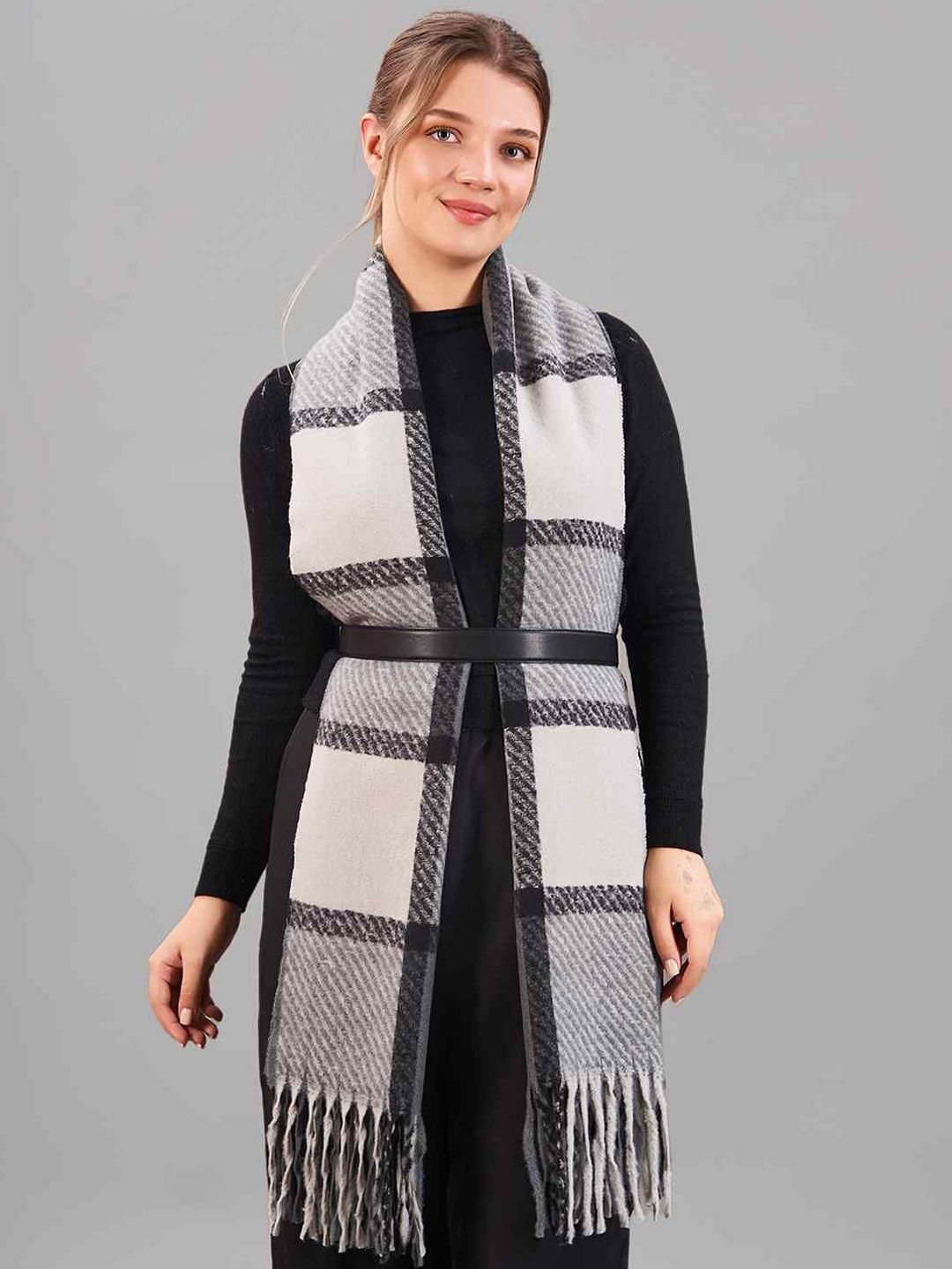 Tossido Unisex Checked Acrylic Mufflers-image-13