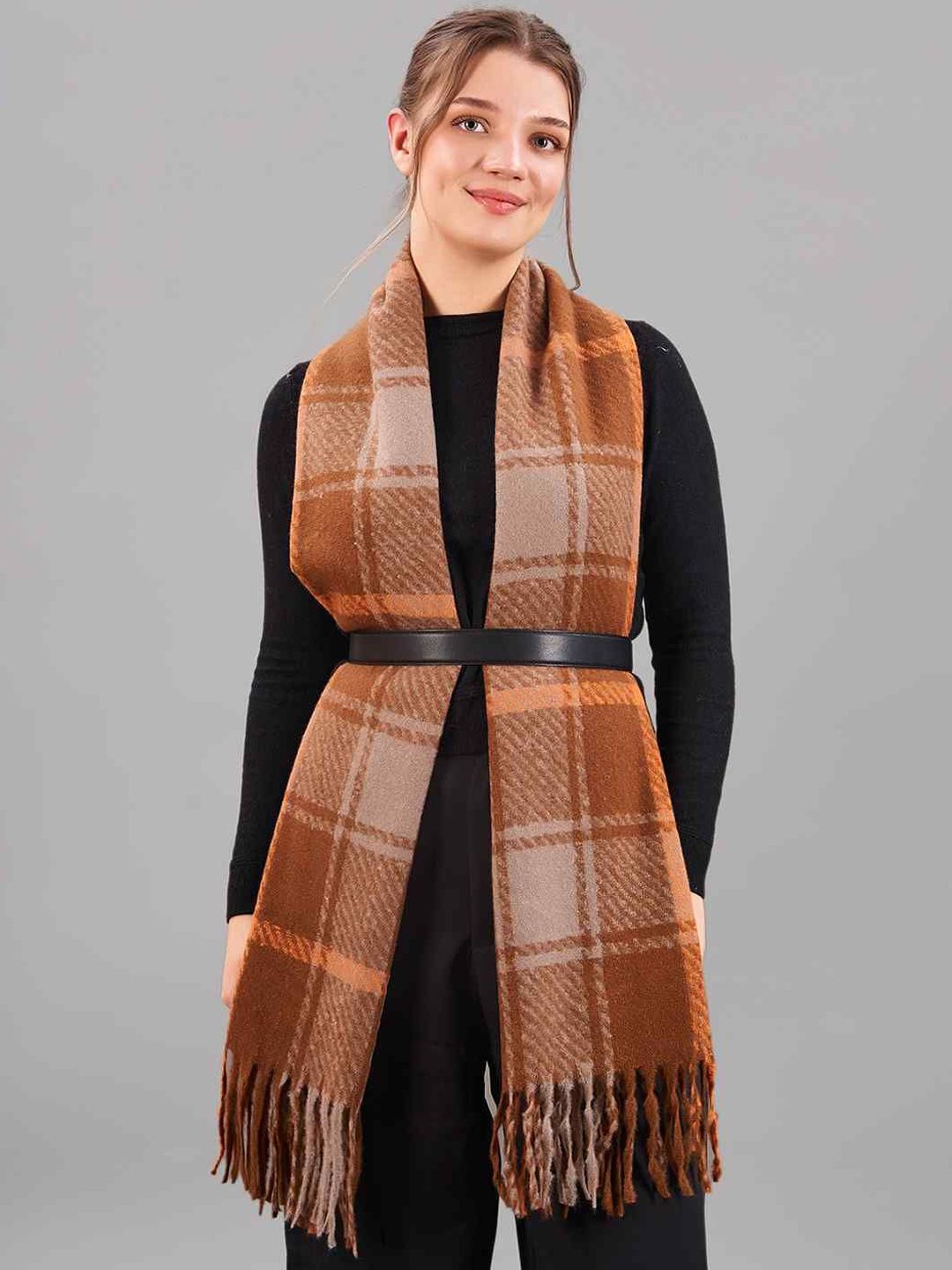 Tossido Unisex Checked Acrylic Mufflers-picture-19