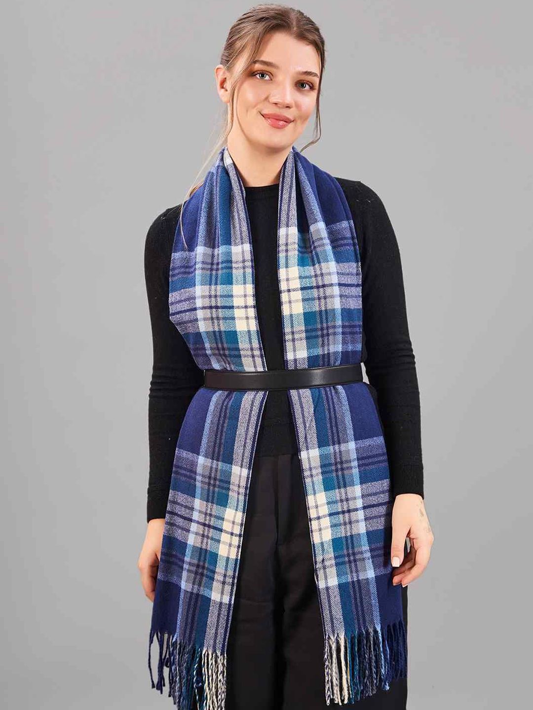 Tossido Unisex Checked Acrylic Mufflers-picture-24