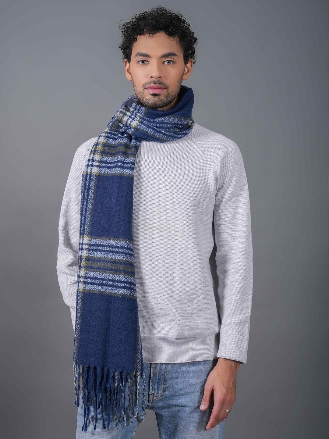 Tossido Unisex Checked Acrylic Mufflers-image-31