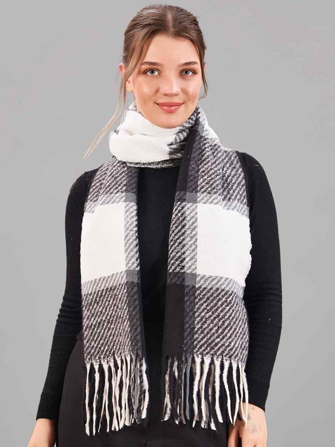 Tossido Unisex Checked Acrylic Mufflers-image-17