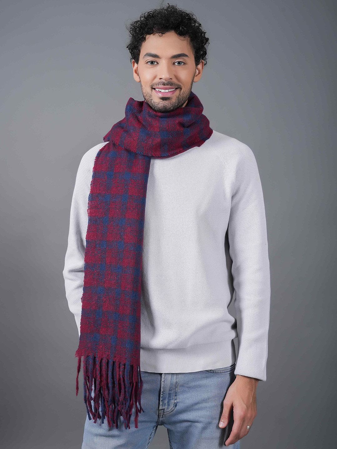Tossido Unisex Checked Acrylic Mufflers-picture-28
