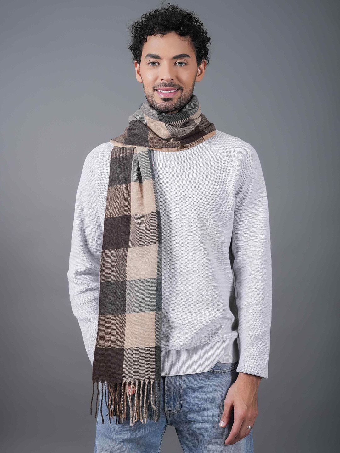 Tossido Unisex Checked Acrylic Mufflers-picture-37