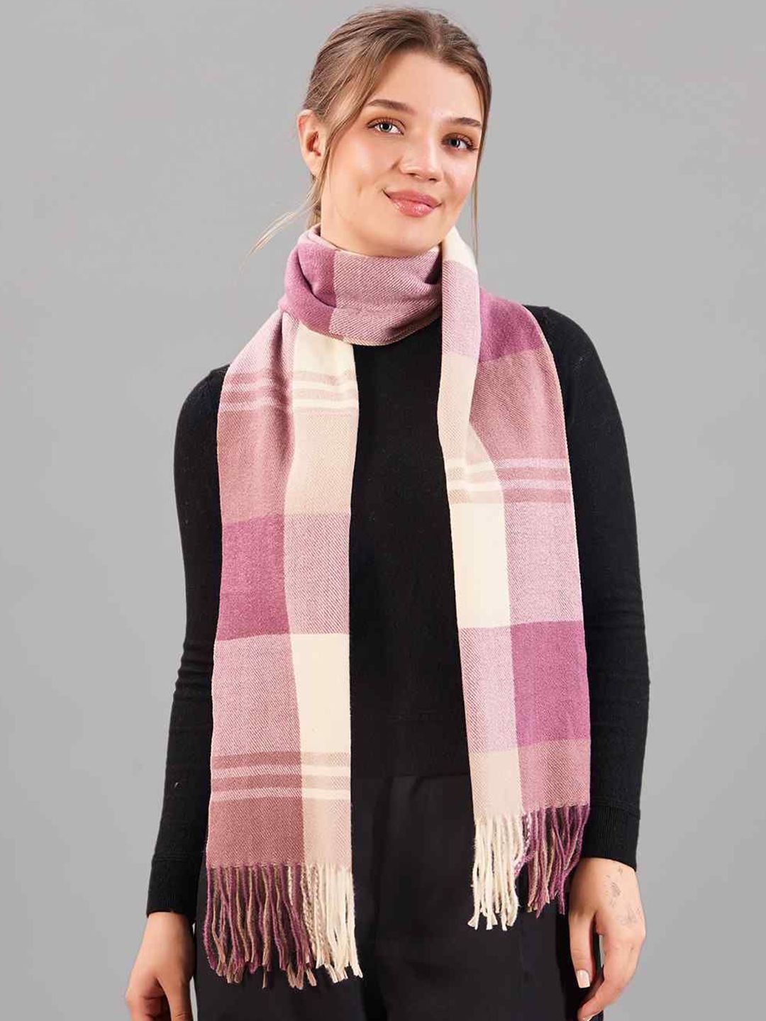 Tossido Unisex Checked Acrylic Mufflers-picture-33