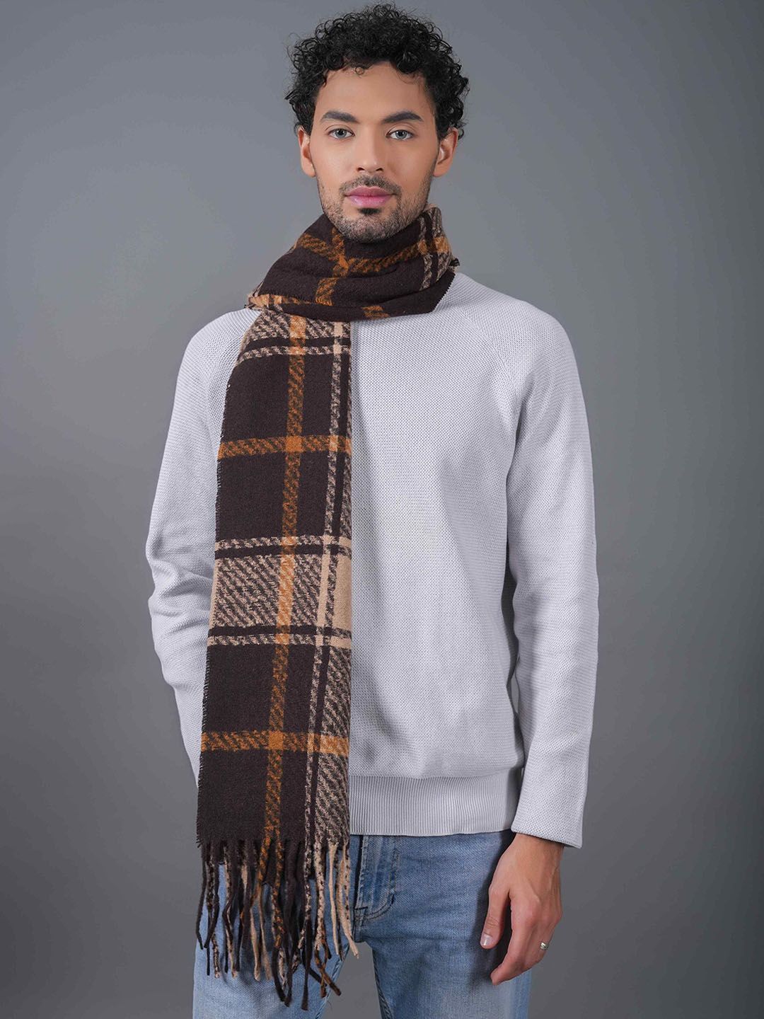 Tossido Unisex Checked Acrylic Mufflers-image-33