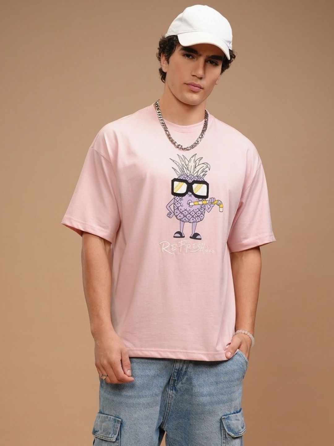 HIGHLANDER Men Graphic Printed Round Neck Cotton Relaxed Fit T-shirt-picture-14