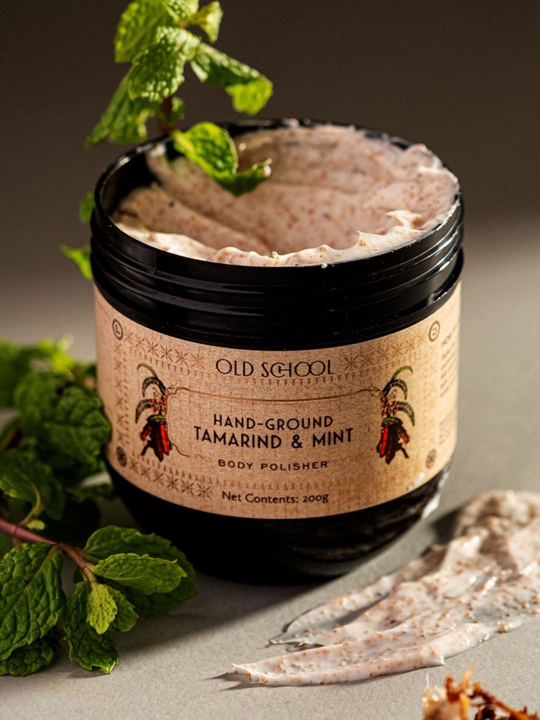 Old School Hand-Ground Tamarind & Mint Body Polisher - 200 g-picture-30