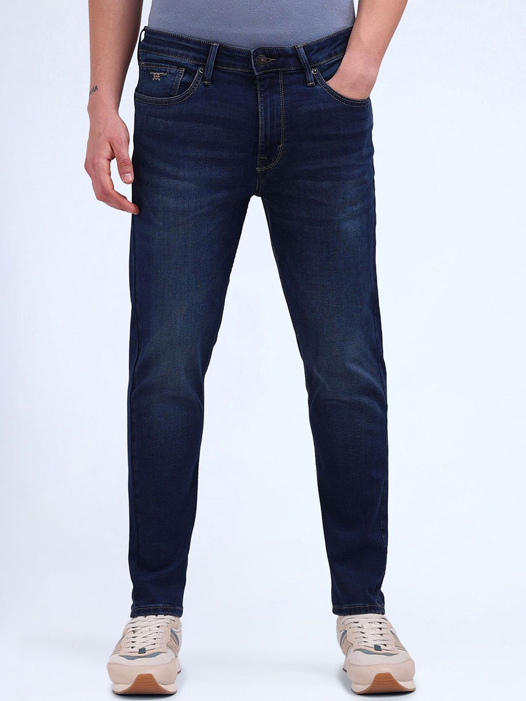 Flying Machine Men Mankle Slim Fit Light Fade Stretchable Jeans-picture-17