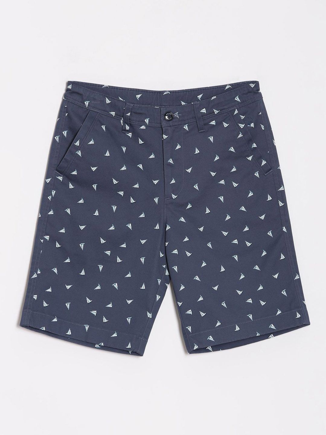 Allen Solly Junior Boys Conversational Printed Regular Fit Cotton Shorts-picture-21