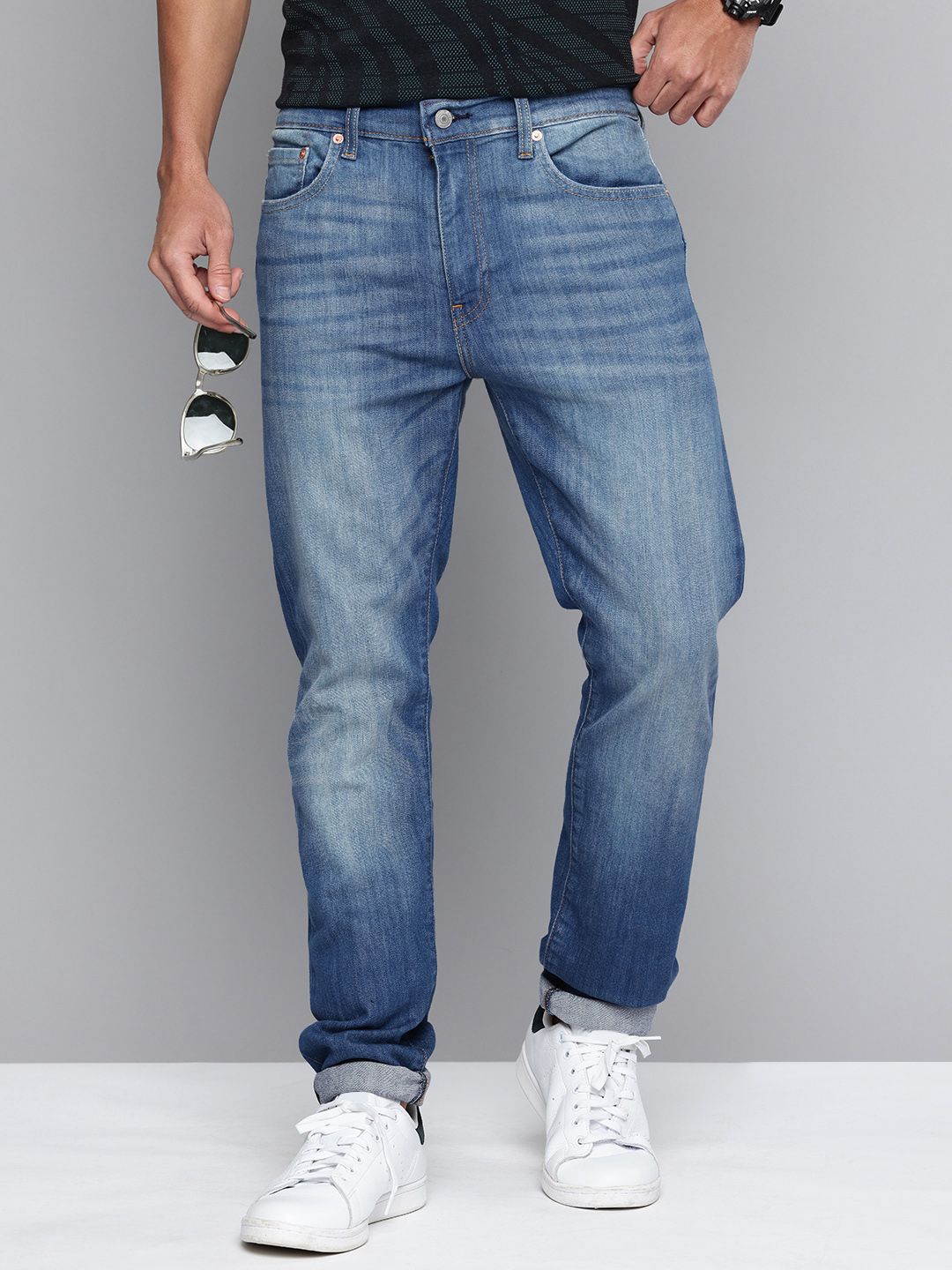 Levis Men 512 Slim Tapered Fit Light Fade Stretchable Jeans-image-37