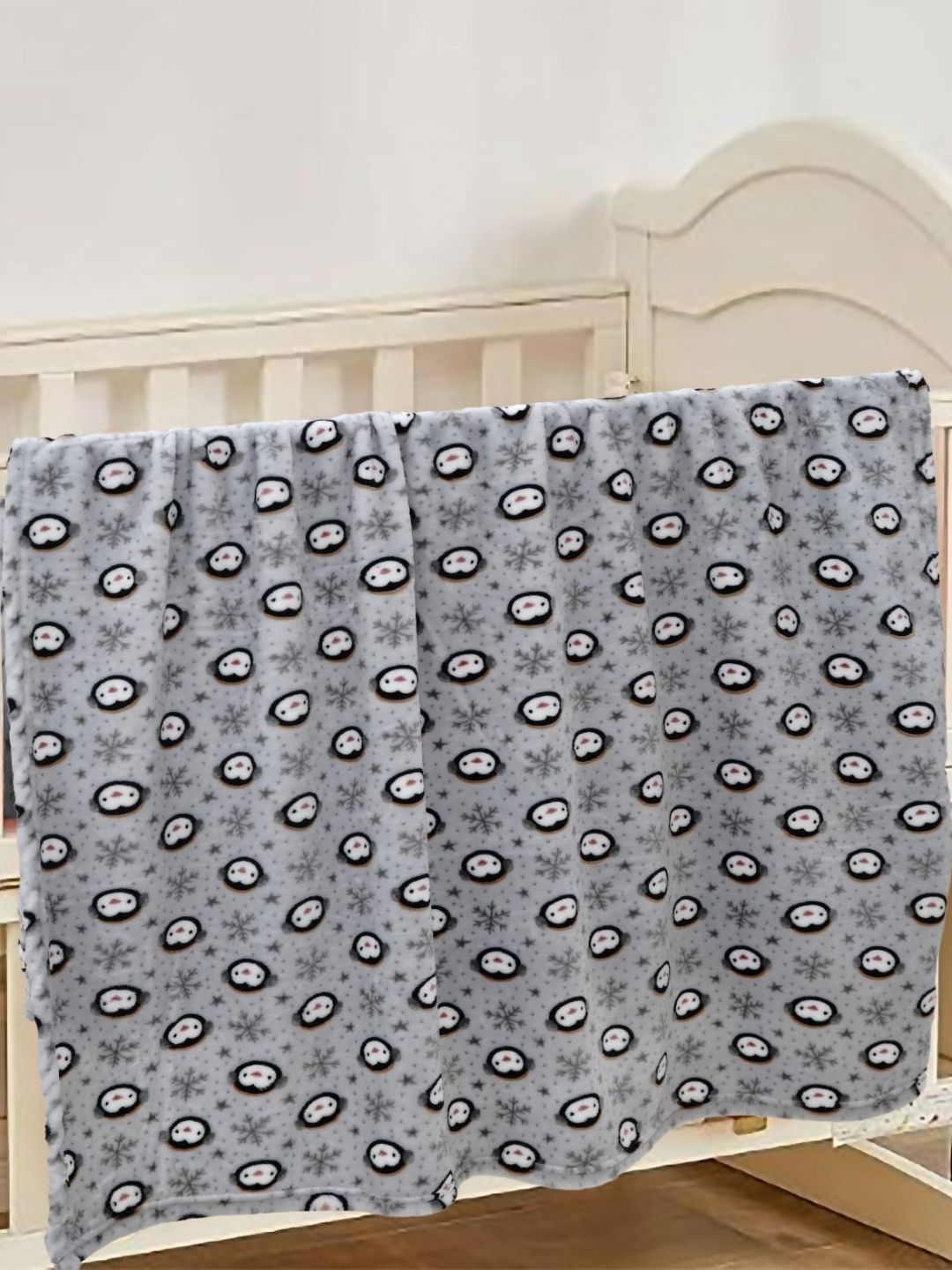 Florida Grey & White Cartoon Characters Fleece AC Room Single Bed Blanket-picture-49