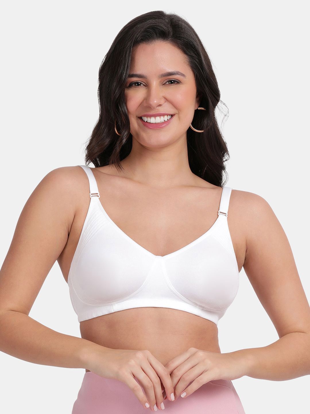 Envie Non Padded Half Coverage Minimizer Bra-picture-16