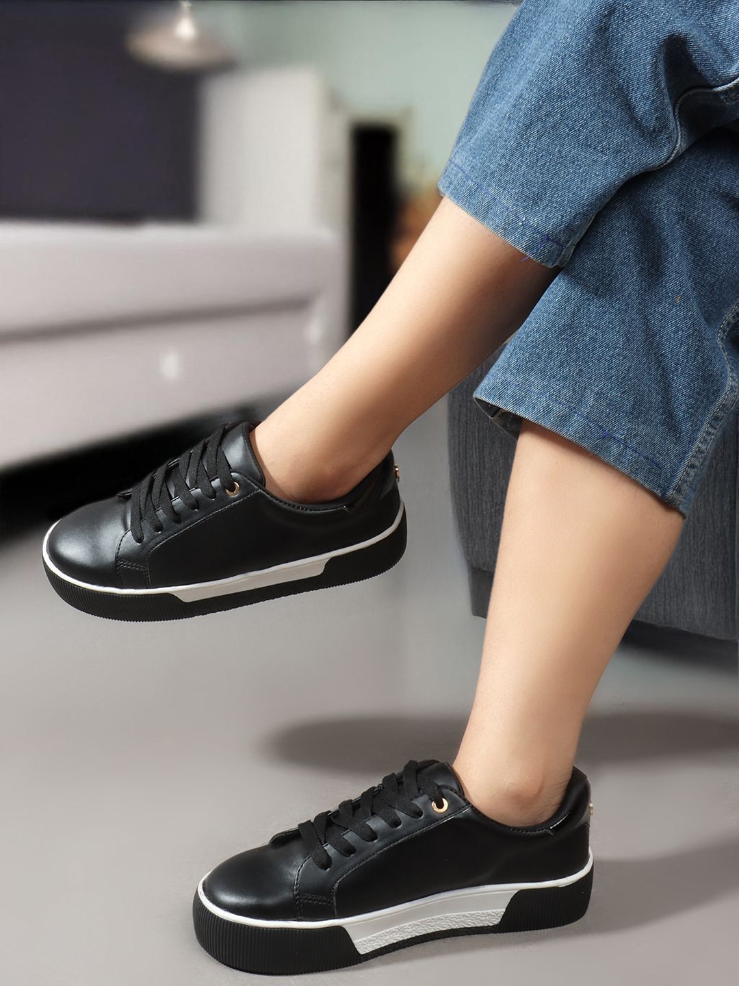 Carlton London Women Lace Up Sneakers-picture-11