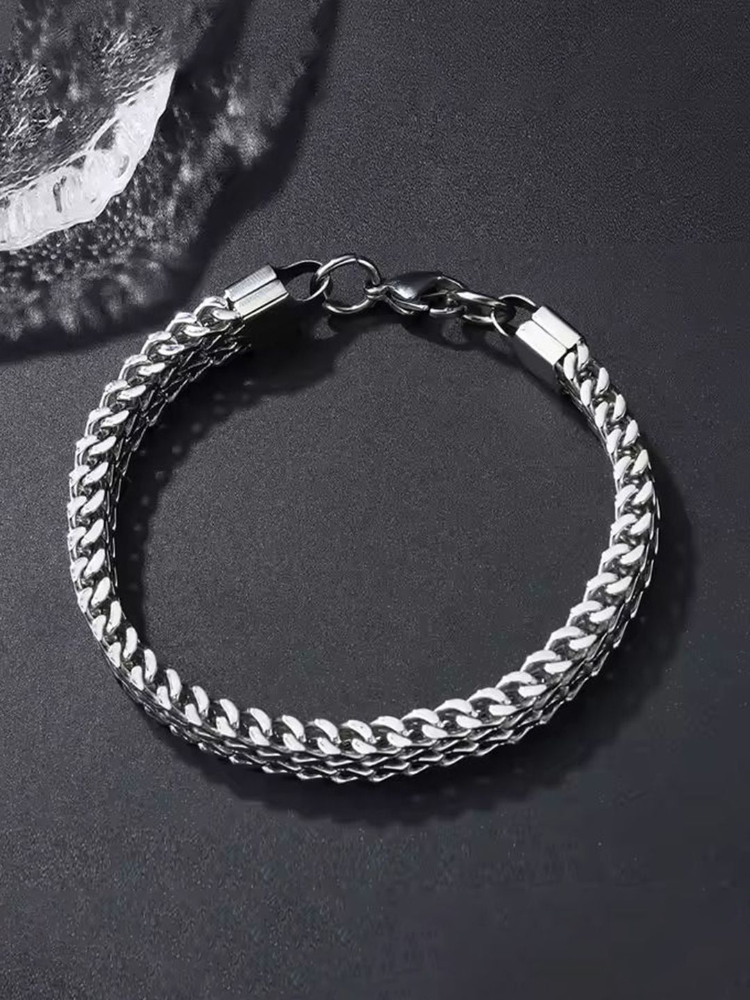 Fashion Frill Men Silver-Plated Wraparound Bracelet-picture-24